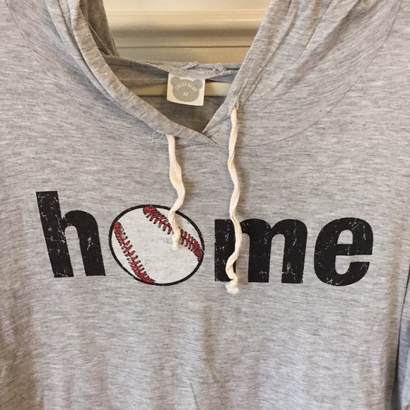 ❤️Long sleeve, hooded baseball tee - Picture 2 of 2